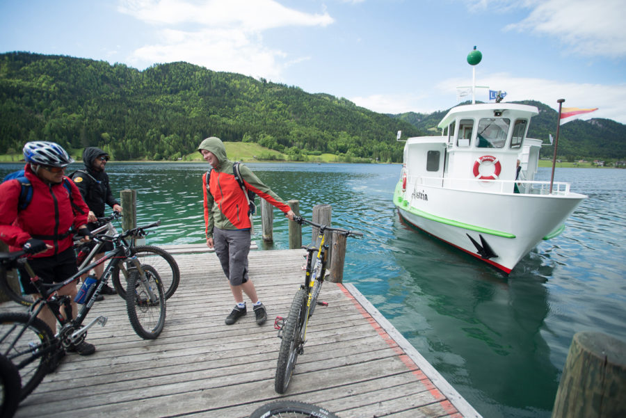 Mit dem Rad auf den See