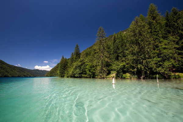 Am Nordofer vom Weissensee in der Nähe vom Ronacherfels